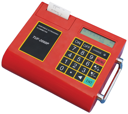 Débitmètre ultrasonique portatif de TUF-2000P, compteur de débit liquide de grande précision